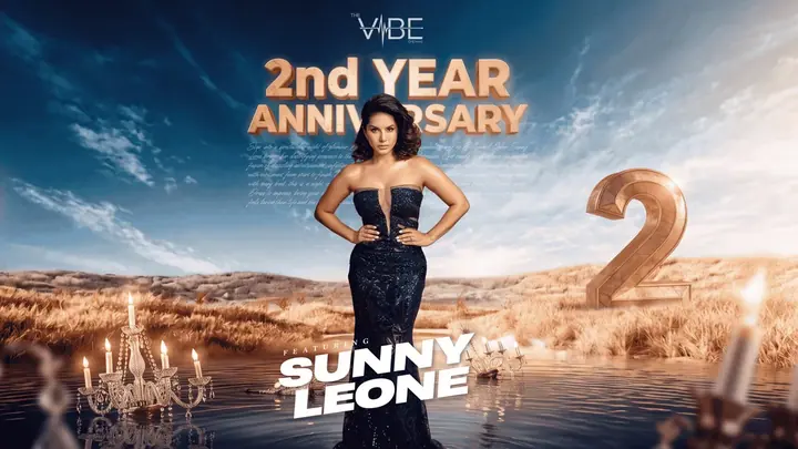 2nd Year Anniversary of Vibe feat. Sunny Leone poster