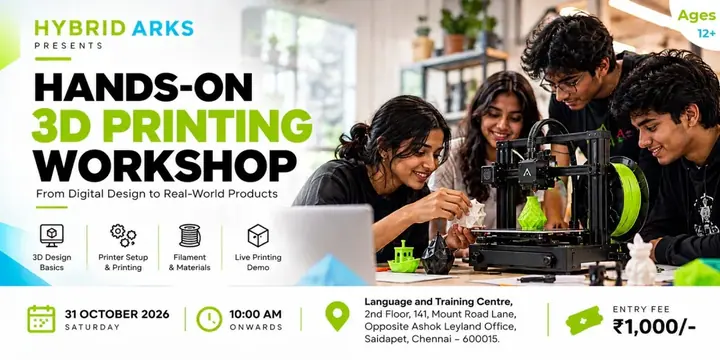 3D Printing Workshop poster