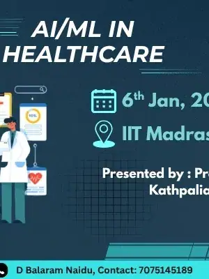 AI/ML in Health Care Workshop poster
