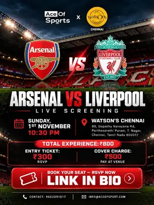 Arsenal FC vs Liverpool FC Screening poster