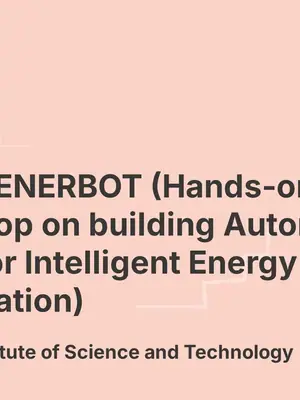 AUTO - ENERBOT: Hands-on Workshop on Building Autonomous Robots for Intelligent Energy Optimisation poster