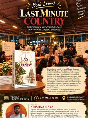 Book Launch of "Last Minute Country" poster