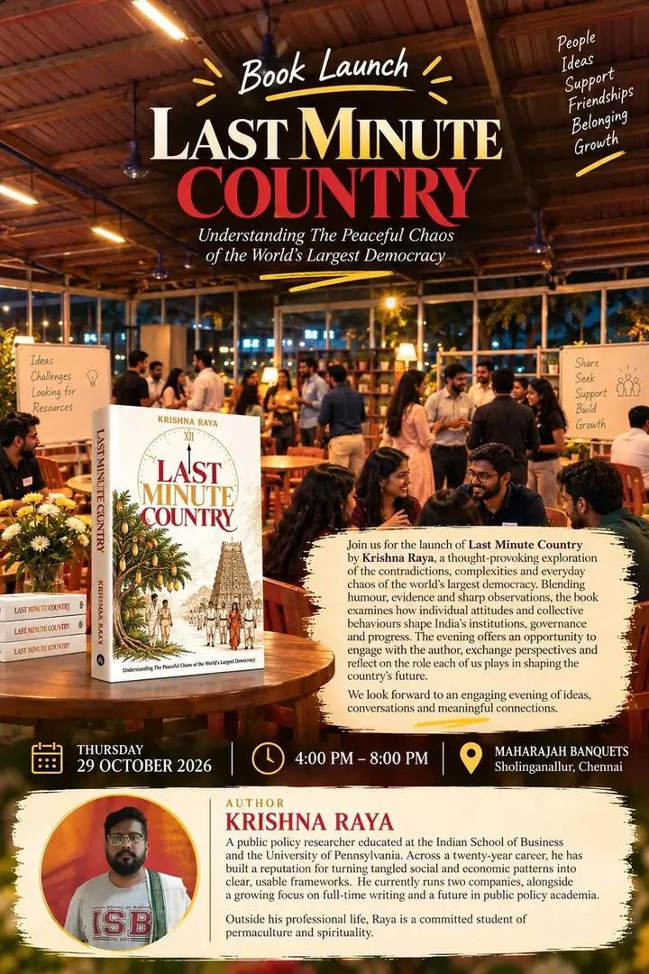 Book Launch of "Last Minute Country" poster