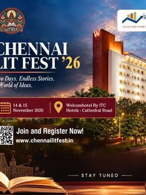 Chennai Lit Fest 2026 poster