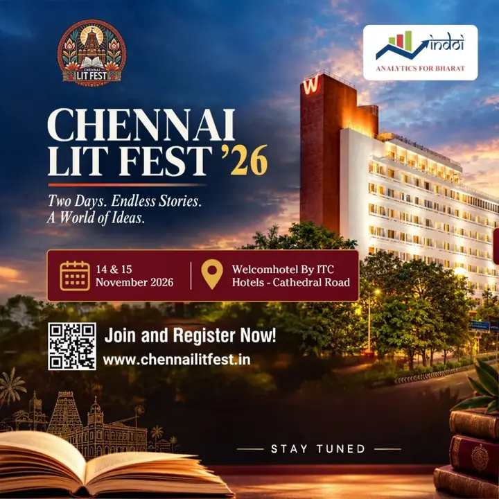 Chennai Lit Fest 2026 poster