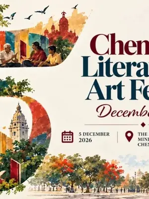 Chennai Literature & Art Festival 2026 poster