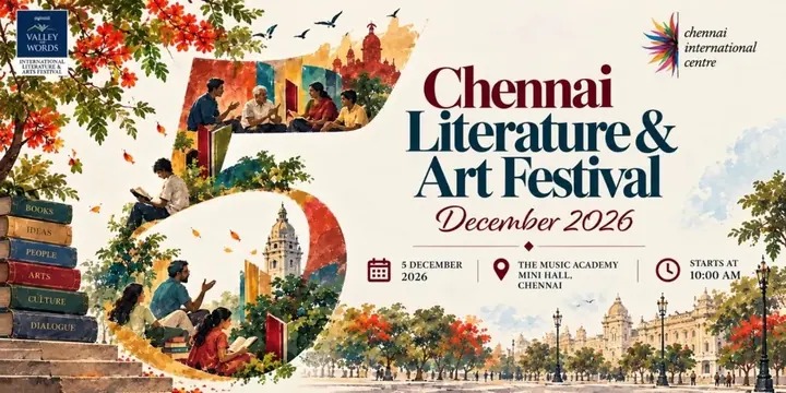 Chennai Literature & Art Festival 2026 poster