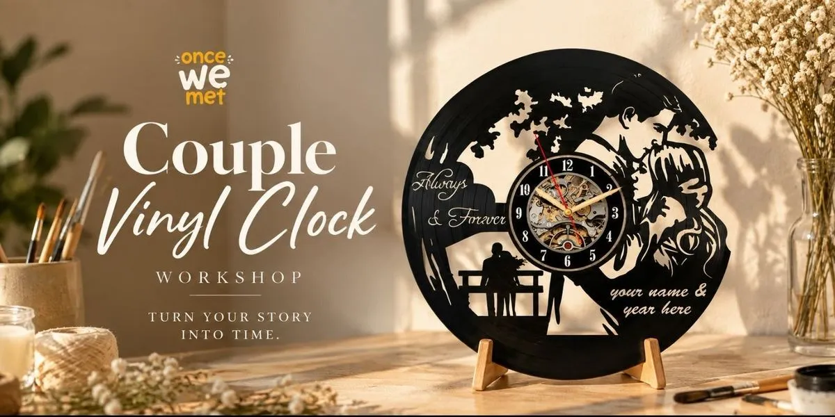 Couple Vinyl Clock