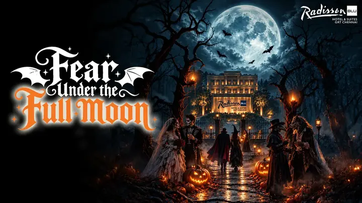 Fear Under the Full Moon – Halloween Party poster