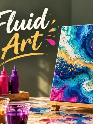 Fluid Art Workshop poster