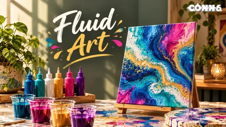 Fluid Art Workshop poster