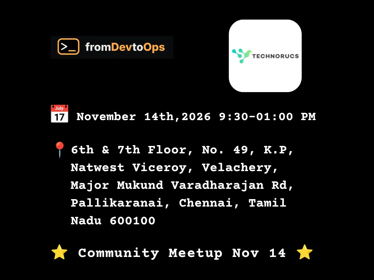 fromDevtoOps DevOps Community Meetup