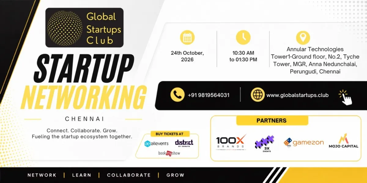 Global Startups Club – Startup Networking Chennai 2026