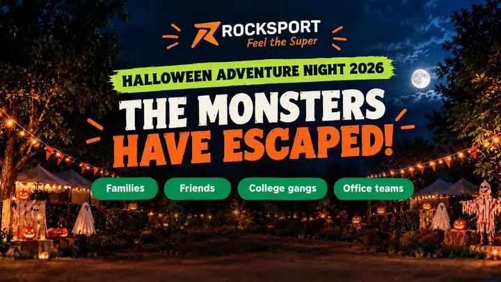 Halloween Adventure Night 2026 at Rocksport poster
