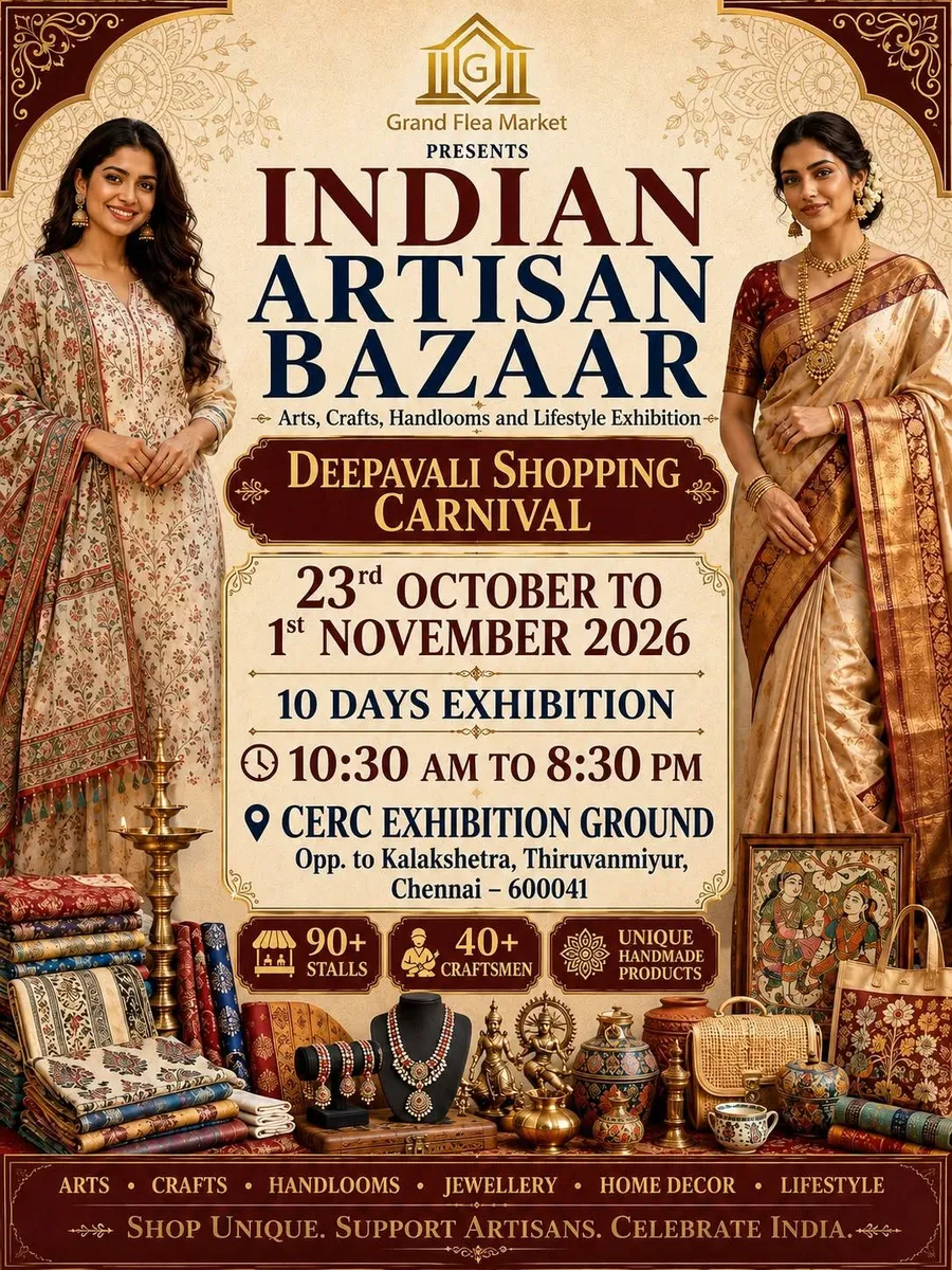 Indian Artisan Bazaar – Arts, Crafts, Handlooms & Lifestyle Exhibition