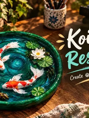 Koi Pond Resin Workshop poster
