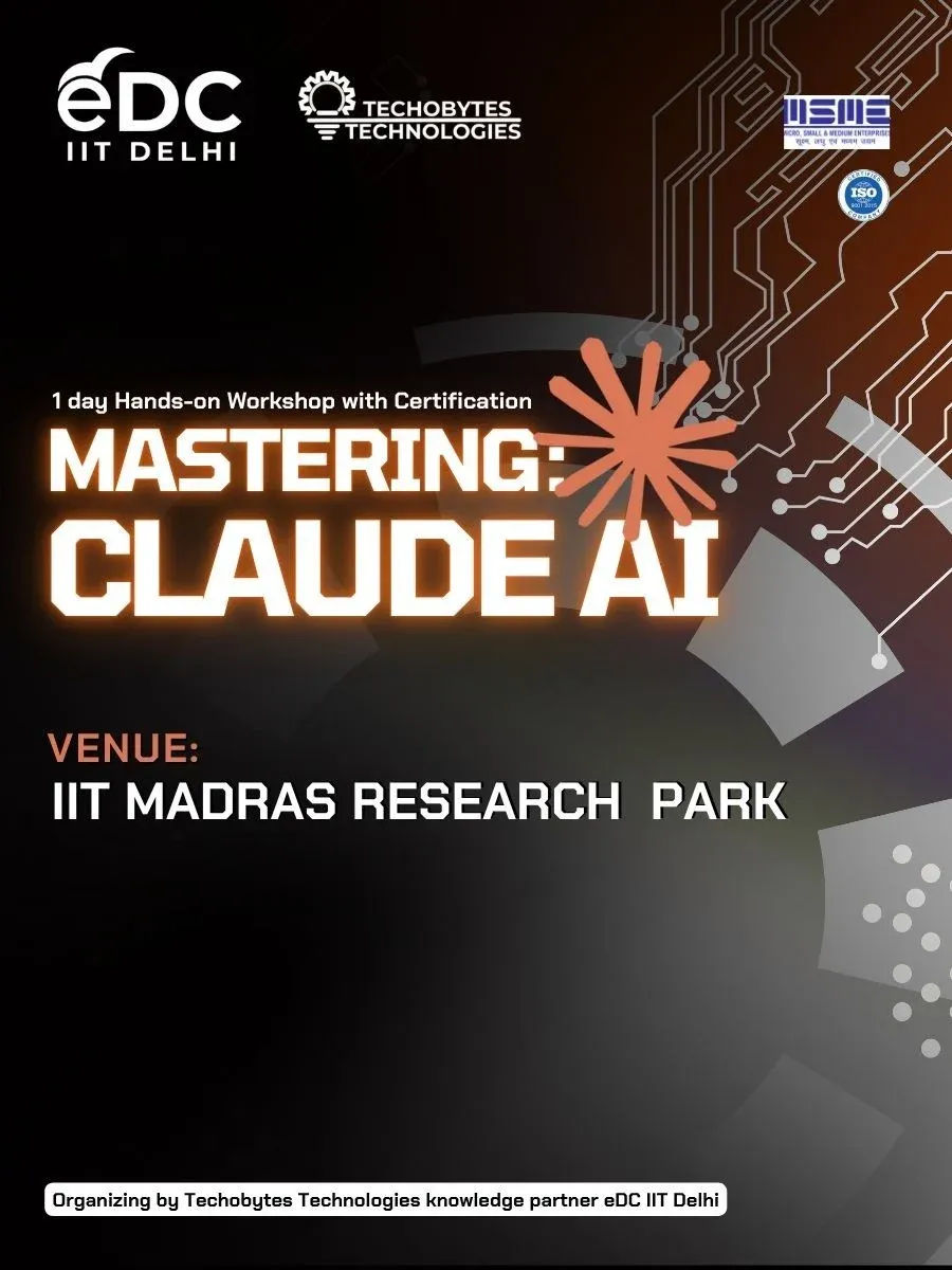 Master Claude AI 1 Day Workshop at IIT Madras Research Park