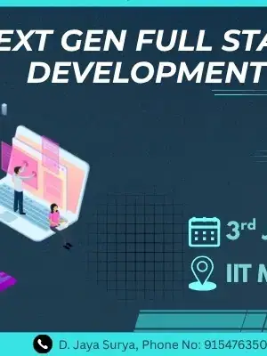 Next Gen Full Stack Development Workshop poster