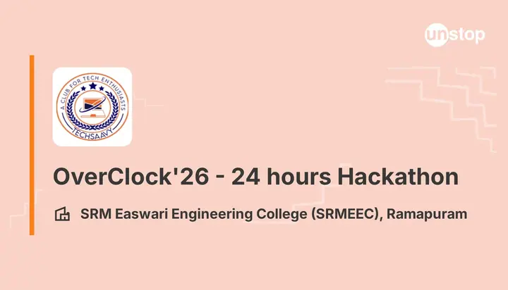 OverClock'26 24-Hour Hackathon poster