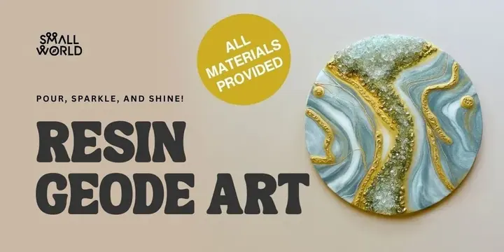 Resin Geode Art poster