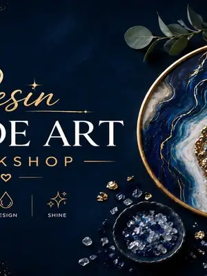 Resin Geode Art poster