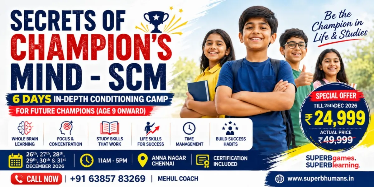 Secrets of Champion's Mind – 6-Day Conditioning Camp for Future Champions