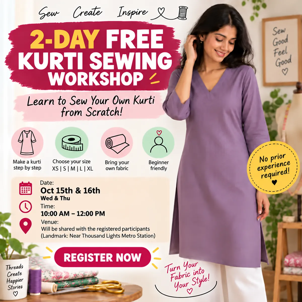 Sew Your First Kurti!