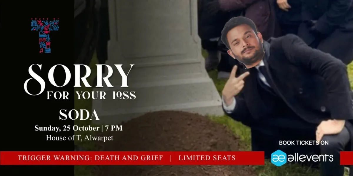Sorry For Your Loss: An Evening of Storytelling with Soda