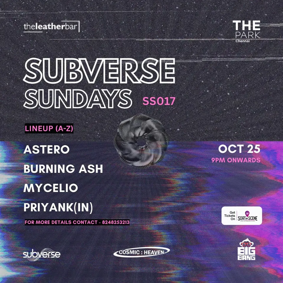 Subverse Sundays 017 with Mycelio, PRIYANK(IN) & More